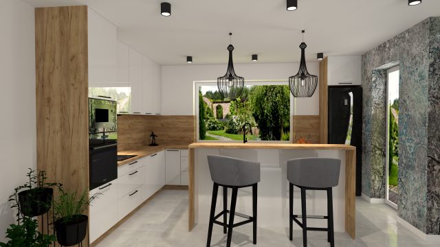 Zdjęcie przedstawiające elegancką kuchnię na wymiar stworzoną przez Meble na Wymiar Radomsko - Keda Meble, ukazujące doskonałość i precyzję wykonania